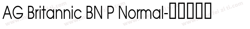 AG Britannic BN P Normal字体转换